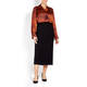 QNEEL FLARED SHIRT COGNAC 