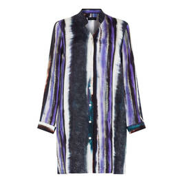 QNEEL LONG-SHIRT PRINT PURPLE - Plus Size Collection