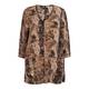 QNEEL V-NECK PYTHON PRINT TUNIC