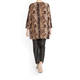 QNEEL V-NECK PYTHON PRINT TUNIC