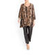 QNEEL V-NECK PYTHON PRINT TUNIC