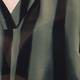 QNEEL GEORGETTE TUNIC BLACK AND OLIVE