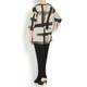 BEIGE LABEL PAINTSTROKE PRINT LINEN TUNIC