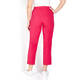 BEIGE PEARL HEM TROUSERS CERISE 