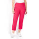 BEIGE PEARL HEM TROUSERS CERISE 