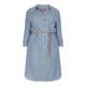 ROF AMO PINSTRIPE DENIM SHIRT DRESS