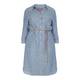 ROF AMO PINSTRIPE DENIM SHIRT DRESS