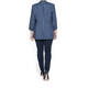 ROFA LINEN STRIPE JACKET BLUE