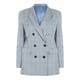 ROF AMO LONG DOUBLE BREASTED BLAZER PALE BLUE