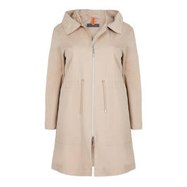 WHITE LABEL HOODED COAT - Plus Size Collection