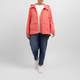 Rofa Shower Proof Hooded Jacket Coral 