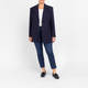 RoFa Wool Blend Boyfriend Blazer Navy 