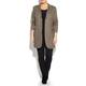 ROF AMO brown herringbone long jacket