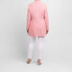 Rofa Cotton Linen Long Jacket Coral