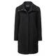 ROF AMO BLACK WOOL-ALPACA BLEND COAT