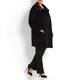 ROF AMO BLACK WOOL-ALPACA BLEND COAT