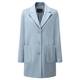 ROF AMO SKY BLUE WOOL-CASHMERE BLEND COAT