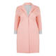 WHITE LABEL BONDED JERSEY COAT PINK