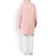 WHITE LABEL BONDED JERSEY COAT PINK