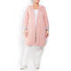 WHITE LABEL BONDED JERSEY COAT PINK