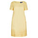 BEIGE LABEL LINEN DRESS WITH BRODERIE ANGLAIS BORDER YELLOW