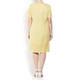 BEIGE LABEL LINEN DRESS WITH BRODERIE ANGLAIS BORDER YELLOW