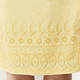 BEIGE LABEL LINEN DRESS WITH BRODERIE ANGLAIS BORDER YELLOW