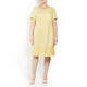 BEIGE LABEL LINEN DRESS WITH BRODERIE ANGLAIS BORDER YELLOW
