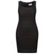 ROF amo textured black sheath DRESS