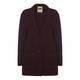 ROF AMO BURGUNDY BOUCLE LONG JACKET
