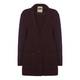 ROF AMO BURGUNDY BOUCLE LONG JACKET