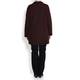 ROF AMO BURGUNDY BOUCLE LONG JACKET