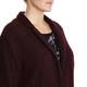 ROF AMO BURGUNDY BOUCLE LONG JACKET