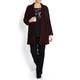 ROF AMO BURGUNDY BOUCLE LONG JACKET