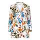 Rof Amo LONG white floral print JACKET