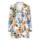 Rof Amo LONG white floral print JACKET