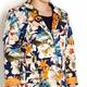 Rof Amo LONG navy floral print JACKET