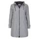 ROF AMO BLACK AND WHITE ZIP FRONT RAINCOAT 