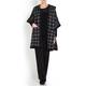 ELENA MIRO houndstooth PONCHO with hood