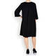 SALLIE SAHNE TRIACETATE DRESS BLACK