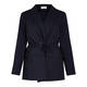 SALLIE SAHNE DRAWSTRING WAIST BLAZER BLACK