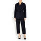 SALLIE SAHNE DRAWSTRING WAIST BLAZER BLACK