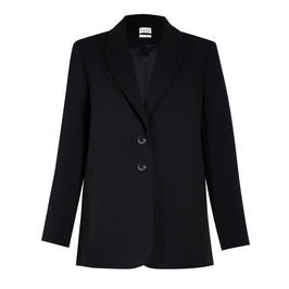 SALLIE SAHNE TRIACETATE BLAZER BLACK - Plus Size Collection