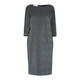 SALLIE SAHNE LUREX DRESS SILVER