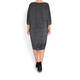 SALLIE SAHNE LUREX DRESS SILVER