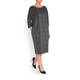 SALLIE SAHNE LUREX DRESS SILVER