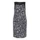 Sallie Sahne monochrome Rose Print DRESS