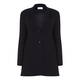 SALLIE SAHNE LONGLINE BLACK JACKET SINGLE BREASTED REVERE COLLAR