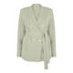 SALLIE SAHNE LINEN BLEND DOUBLE BREASTED JACKET