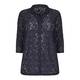 Sallie Sahne navy lace SHIRT